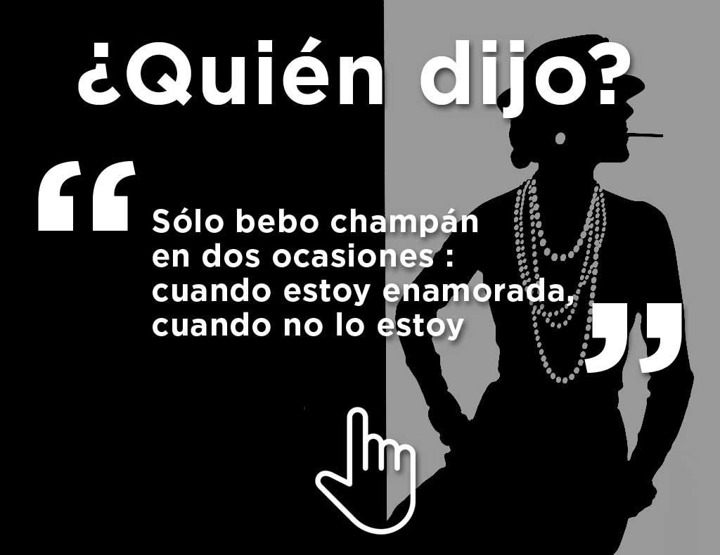 Descubre, ¿quién dijo esto sobre el champagne? Borra la foto con tu dedo front