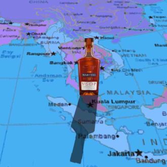 Malasia. La casa francesa Martell estrena en el merado malayo coñac Martell VSOP Aged in Red Barrels