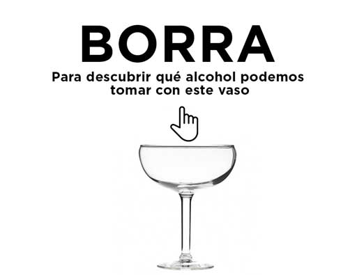 Estamos seguros de que la conoce. ¿Qué cóctel puedes disfrutar en esta vaso? Desliza el dedo sobre la fotografía front