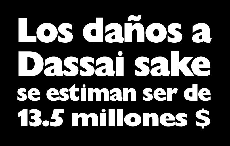 Japón. Intensas lluvias baten record e interrumpen producción de bebidas espirituosas de la filial de Asahi Dassai Sake