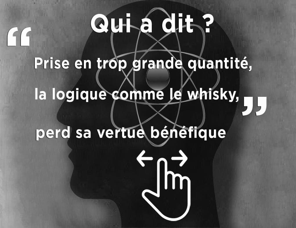 Citations célèbres : sur le whisky. Effacez la photo avec votre doigt back