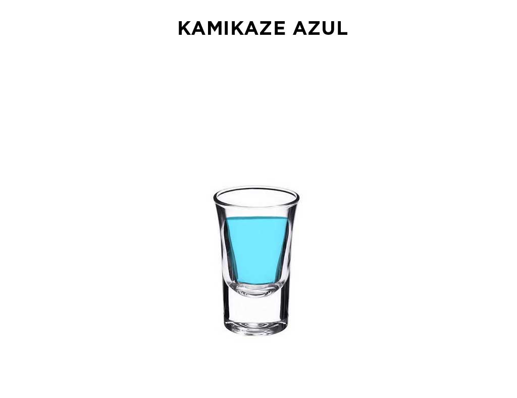 ¿Qué cóctel azul puedes degustar en este vaso? Desliza el dedo sobre la fotografía para descubrir front