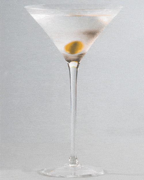 The Dry Martini cocktail by Julien Escot from his book "Cocktail Now"