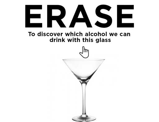 We are sure you know this one. Which cocktail can you taste in this glass ? Erase the photo on the screen with your finger to discover back
