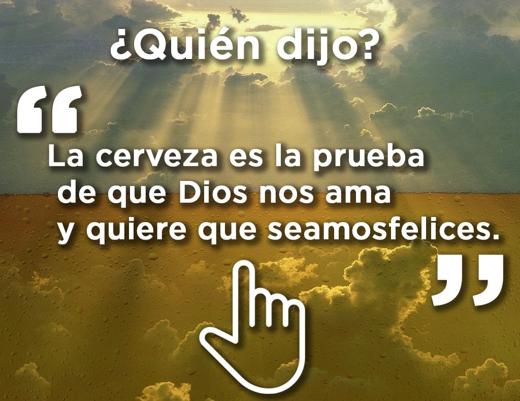 Un importante político americano pronunció esta frase sobre la cerveza… ¿quién fue? back