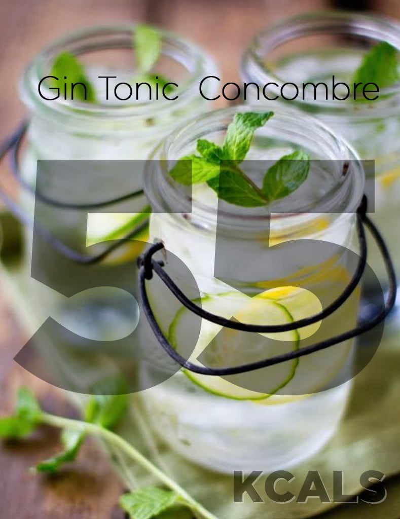 Calories in a gin and tonic