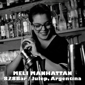 Thames y Loyola cocktail par la bartender Meli Manhattan