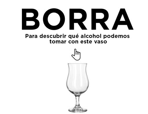¿Qué puedes degustar en este vaso? Desliza el dedo sobre la fotografía para descubrir front