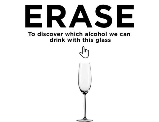 I Sparkle and you can taste me in a flute glass… who am I? Erase the screen with your finger to discover back