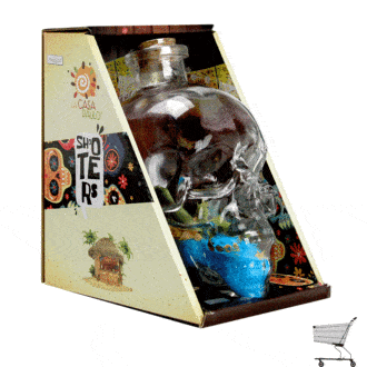 Que comience la fiesta al lado del mix shooters en forma de calavera