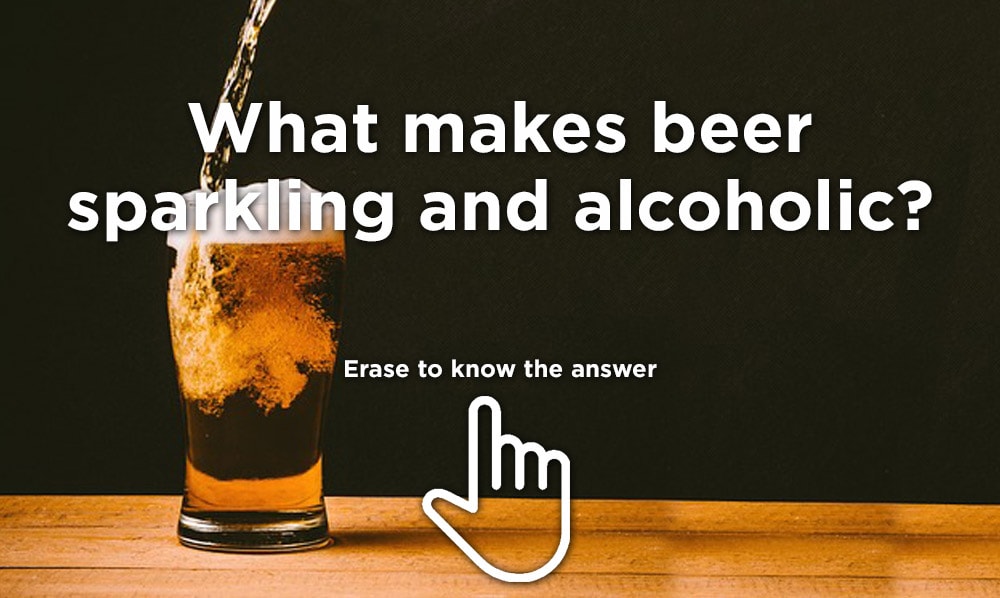How do you turn beer into a sparkling drink? Erase the photo with your finger back