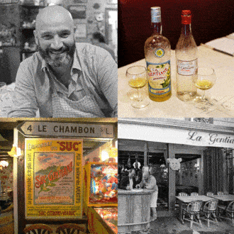 En el bistrot La Gentiane, Pierre Cheucle te da una cálida y bondadosa bienvenida