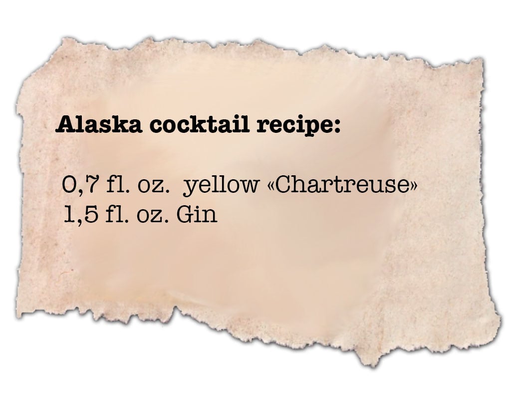 Do you know the recipe for the Alaska cocktail? Erase the photo with your finger to discover front