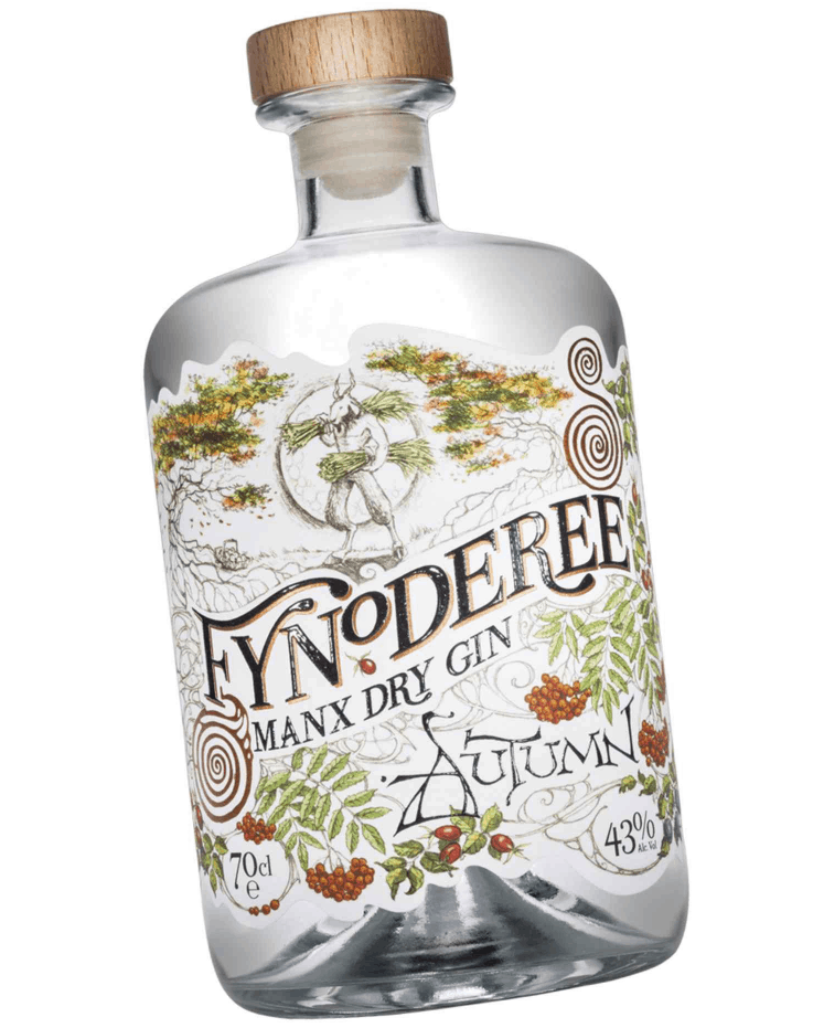 A festival of grape harvests in a bottle of gin