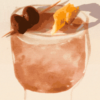 A whisky-based cocktail, the Sage Désir