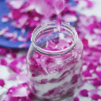 The Croatian rose-based liquor Rozulin, DIY make at home recipe