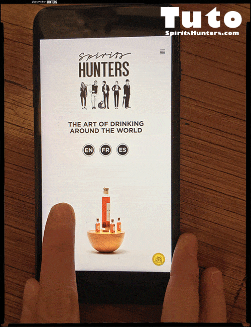 Spirits Hunters est une Web App progressive, sur l’univers de la mixologie et des spiritueux