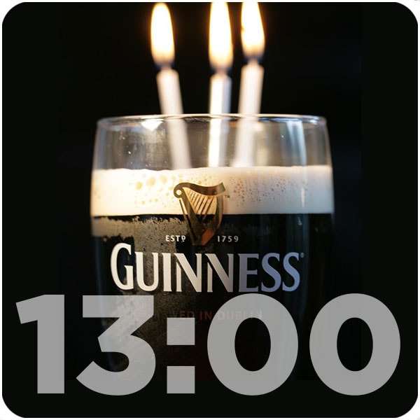 With 260 years Guinness beer celebrates its birthday