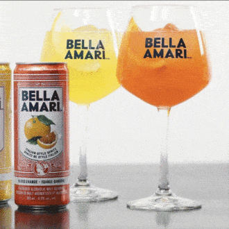 La tendance des boissons en canette se poursuit avec Bella Amari, du spritz à l’italienne