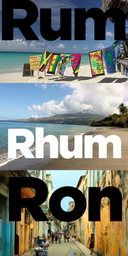 ¿Cual es la diferencia entre ron, rhum y rum?
