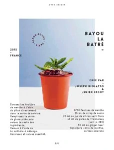 cocktail sans alcool bayou la batre par julien escot