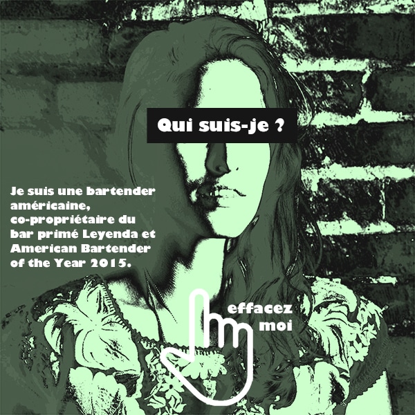 Devinez le bartender ! Effacez la photo avec votre doigt back