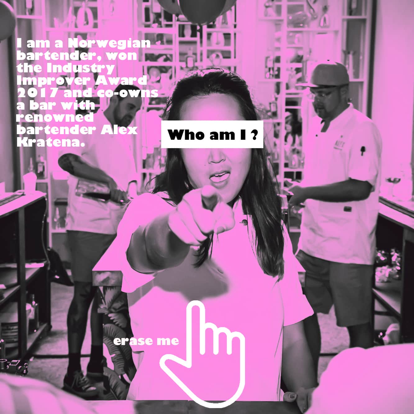 I won a Tales of The Cocktail Spirited Awards distinction too! Who am I? Erase the picture back