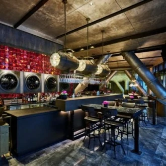 You can taste a drink underground at this impressive hotel in Shanghai