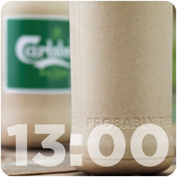 Carlsberg experiments with paper bottling