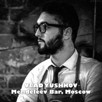 Cocktail à base de Tchatcha « Ninochka » du bartender Vlad Yushkov