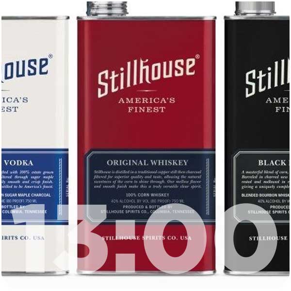 stillhouse vodka and whiskey cans