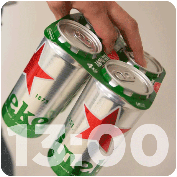Heineken beer ditches plastic rings