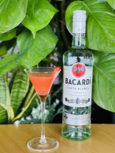 cocktail made with bacardi rum by bartender demitria dana