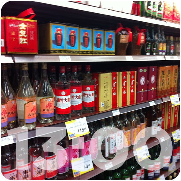 baijiu shelf