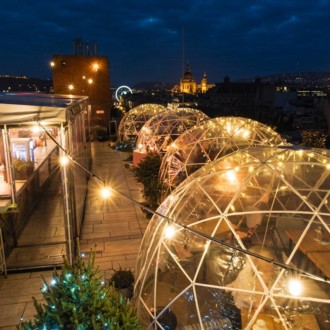 Enjoy the winter on this rooftop bar in Prague