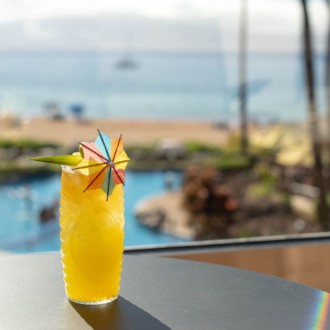 The new cocktail lounge at the Sheraton Maui Hotel
