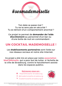 "Mademoiselle", un cocktail pour les femmes en danger