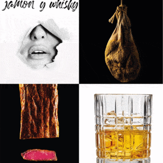 Degustación de jamón de Patrick Duler con whisky blanco Bellevoye