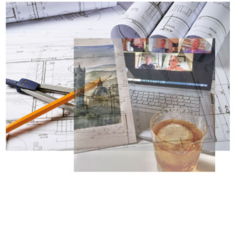 Comment des architectes vivent la quarantaine : whisky, zoom et aquarelles
