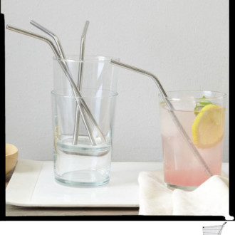 Estas pajitas metálicas «Bendy» respetan el medio ambiente y son totalmente reutilizables