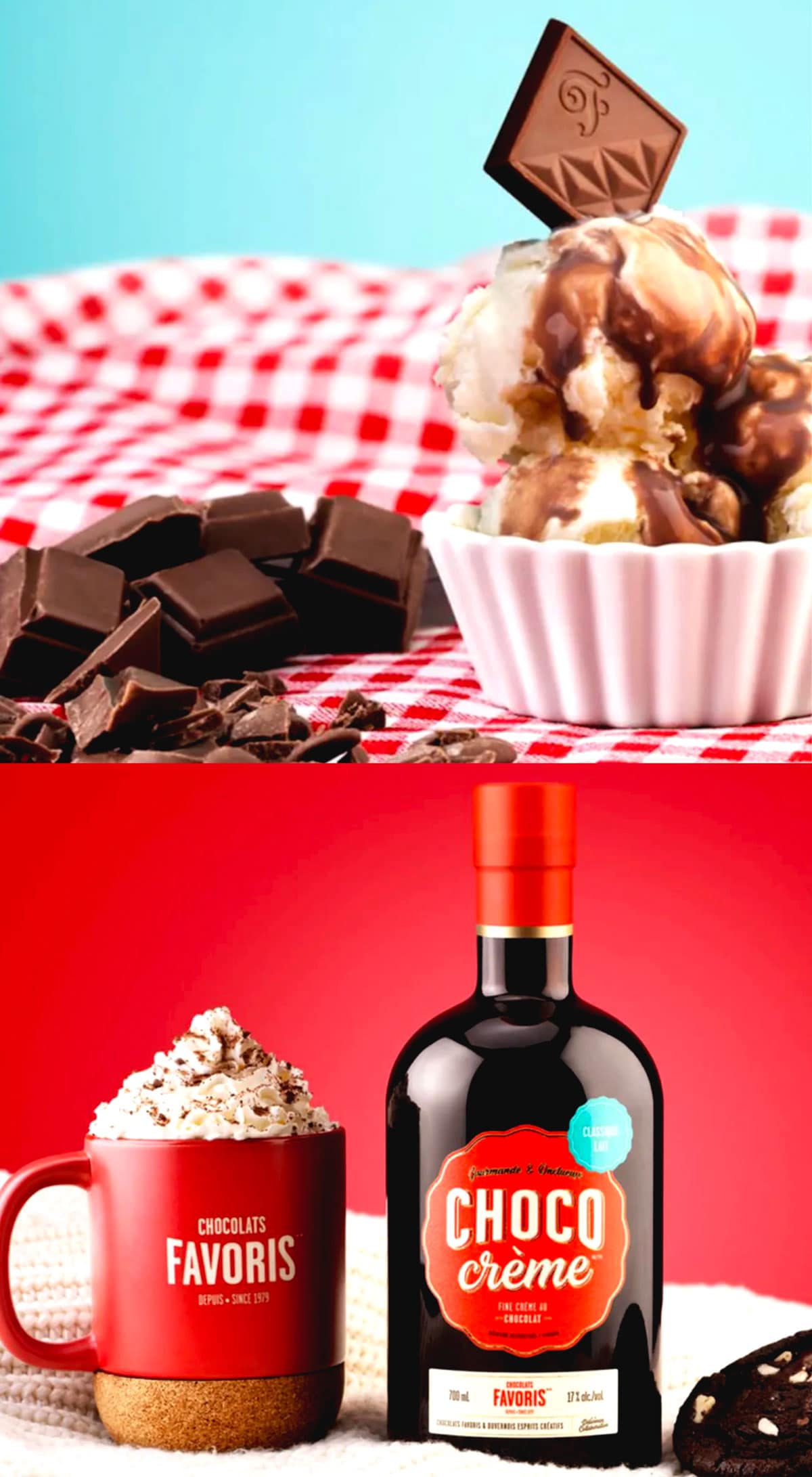 chocolat liqueur - choco creme - crema de chocolate con alcohol