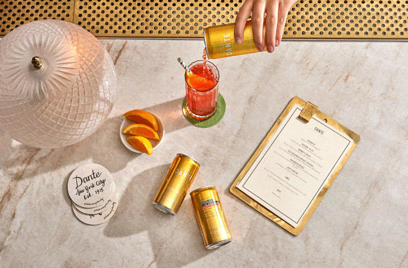 In New York? You can now enjoy Dante's cocktails in canned form