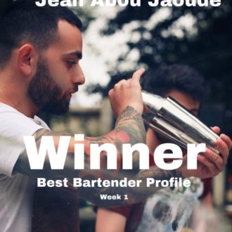 Jean Abou Jaoude – el ganador «Best bartender profile» INSTA CONTEST semana 1