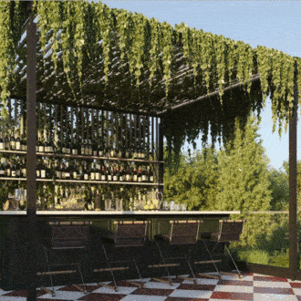 Así es como se ve el bar de la azotea de Adair Curtis y Jason Bolden