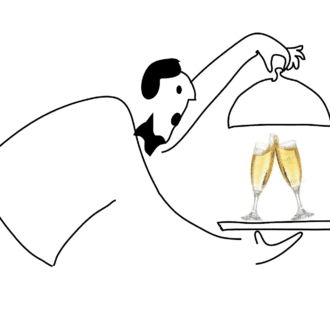 The right way to serve champagne