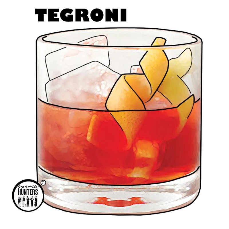 tegroni tequila cocktail - best tequila cocktail recipes