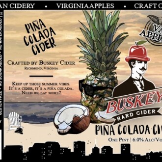 Descubre la sidra de piña colada Buskey