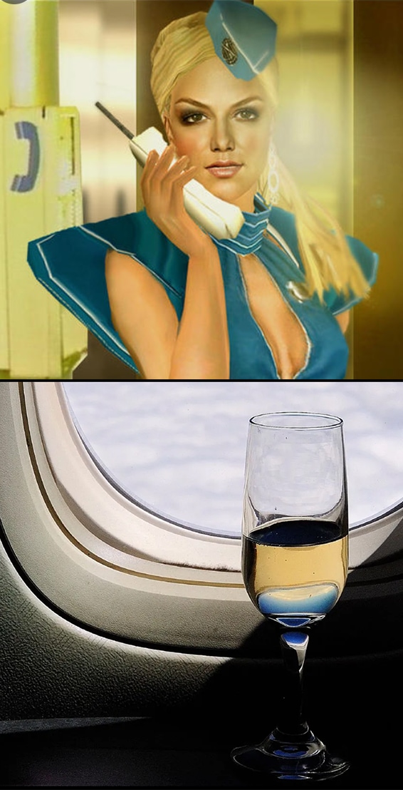 alcohol en aviones - alcohol on airplanes