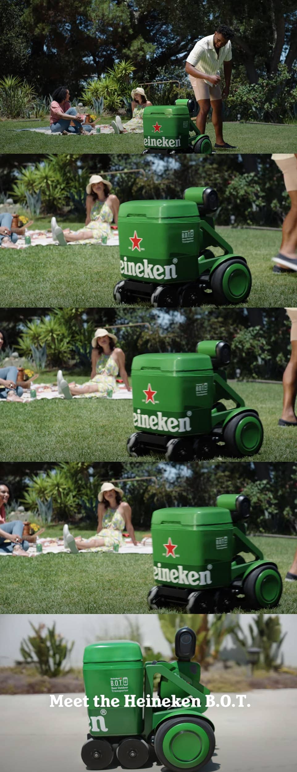 heineken robot hielera