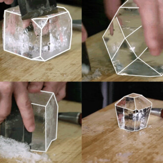 How to Carve Ice Cubes for Cocktails